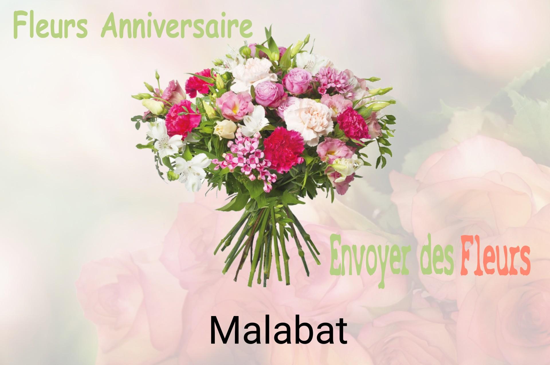 Bouquet de fleurs d’anniversaire livré à Malabat